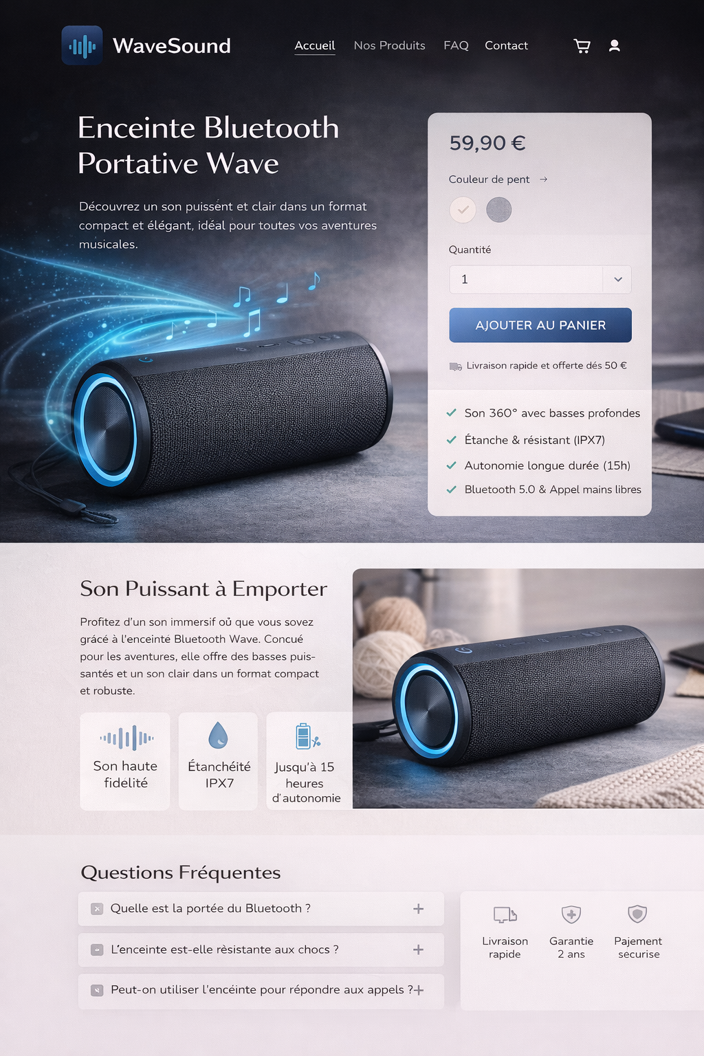 Plan Essentiel 1 —  Site 1 produit