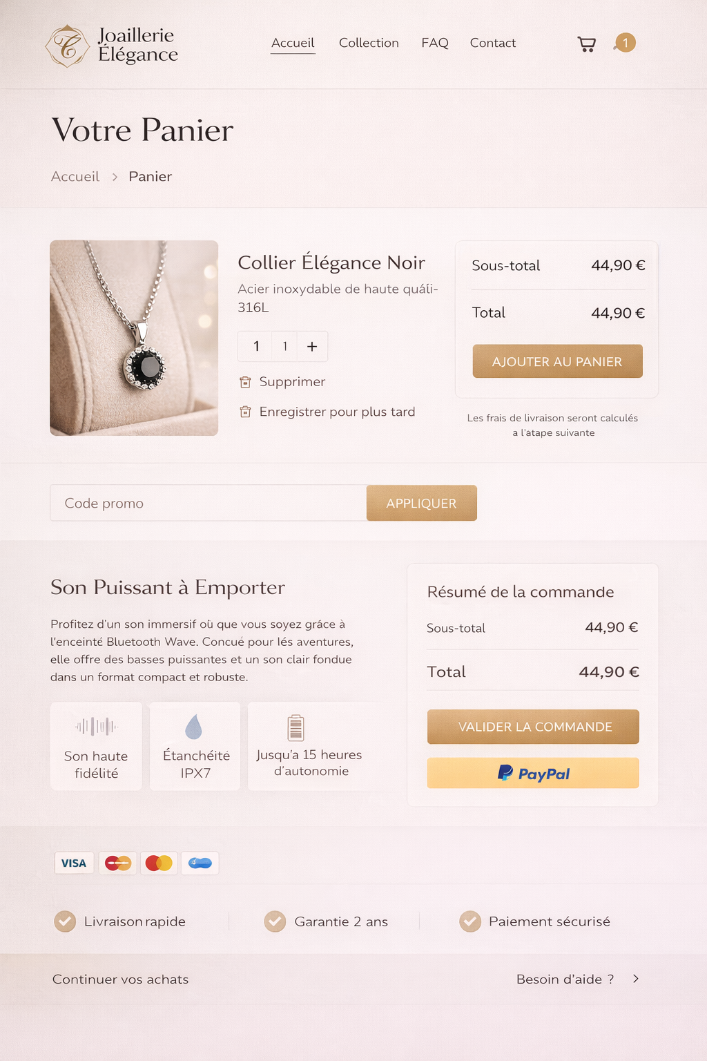 Plan Essentiel 2 —  Site 2 produits